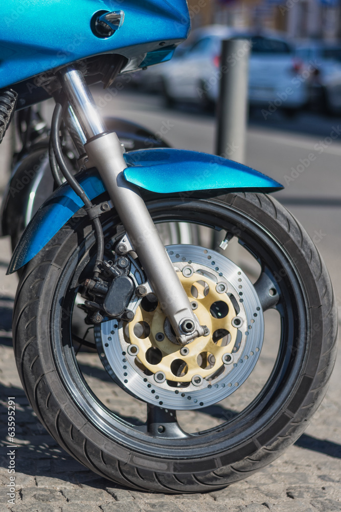 Fototapeta premium przednie koło motocykla