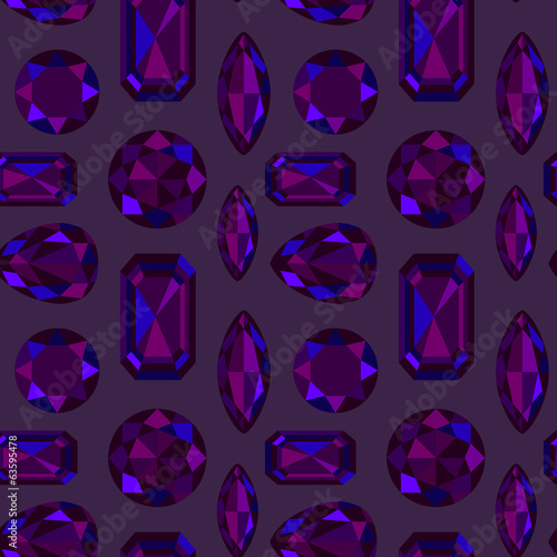 gemstone seamless pattern