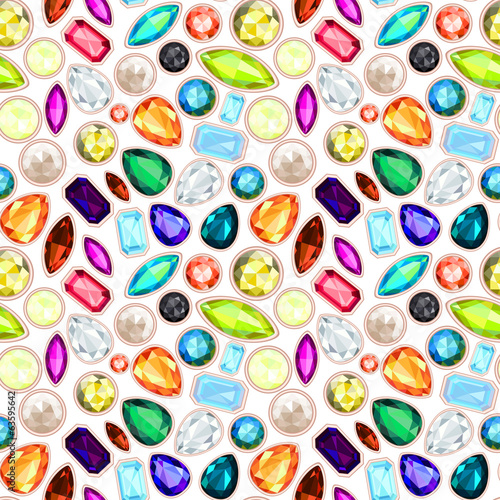 gemstone seamless pattern. EPS 10. no gradient, without transpar