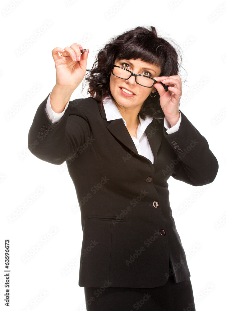 Cheerful senior business woman Cheerful senior business woman