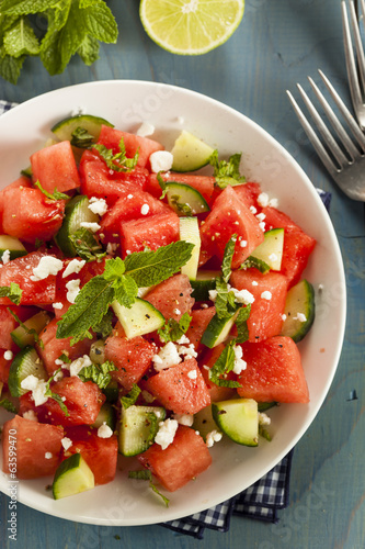 Healthy Organic Watermelon Salad