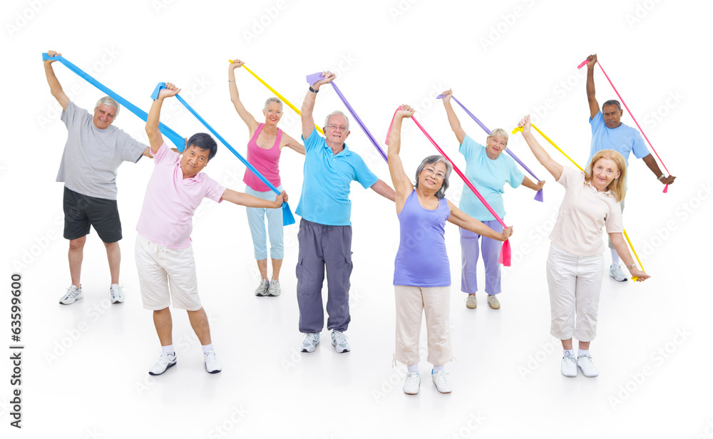 Obraz premium Group of Healthy People in the Fitness
