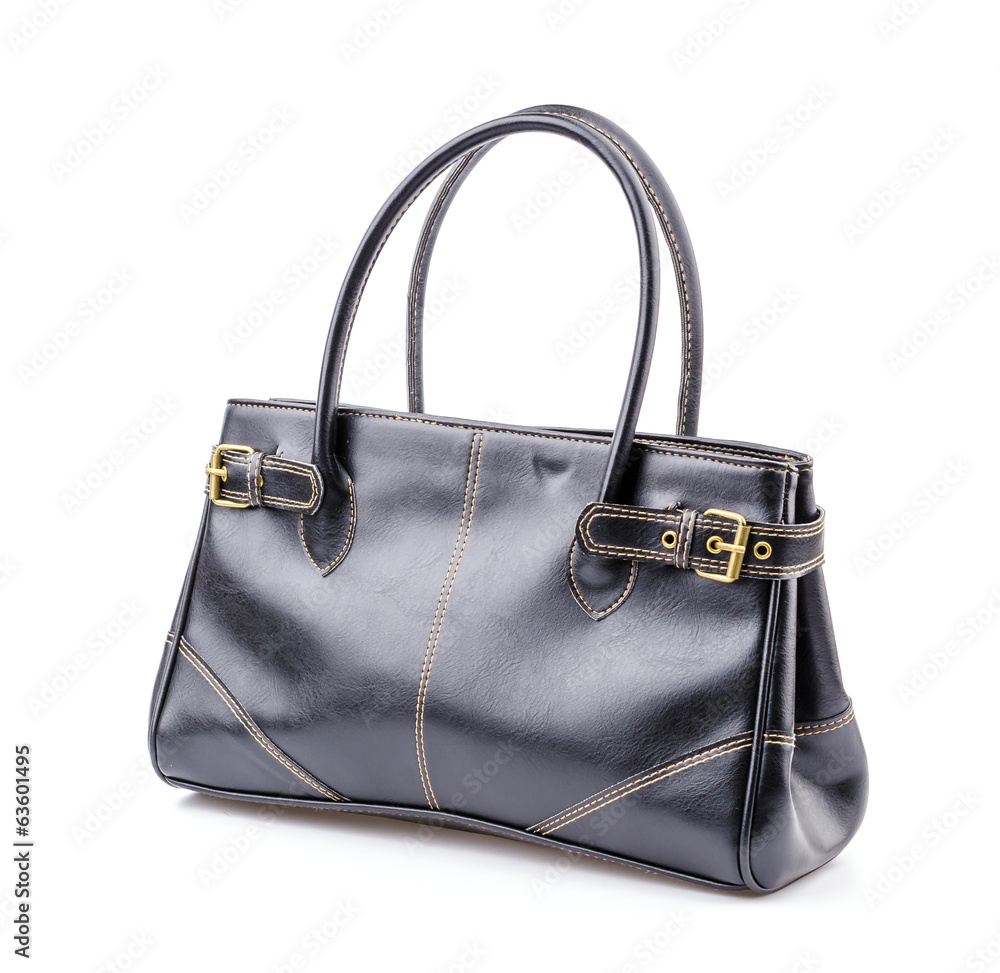 Woman leather bag isolated white background Woman leather bag isolated white background