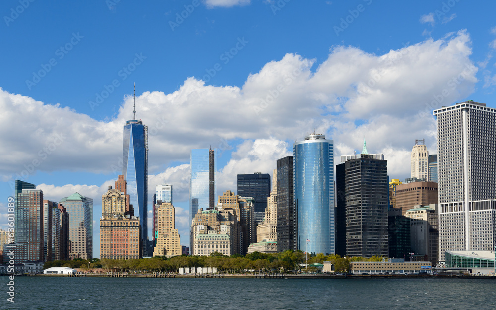 Obraz premium Dzielnica finansowa Nowego Jorku