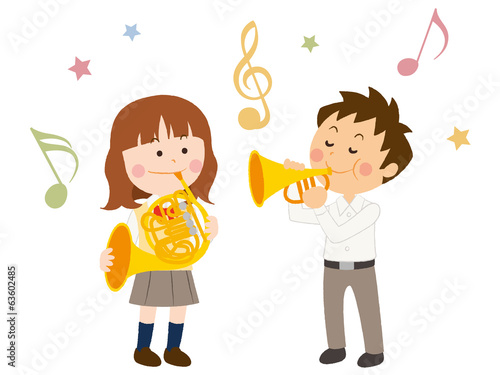吹奏楽 イラスト Stock イラスト Adobe Stock