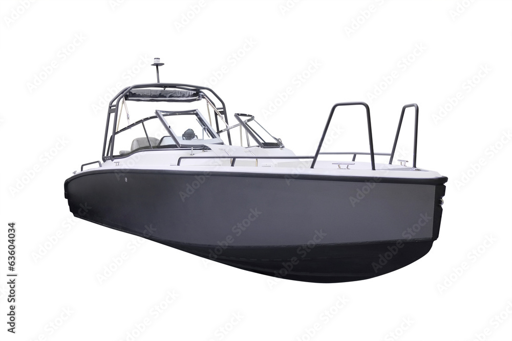 the image of a motor boat