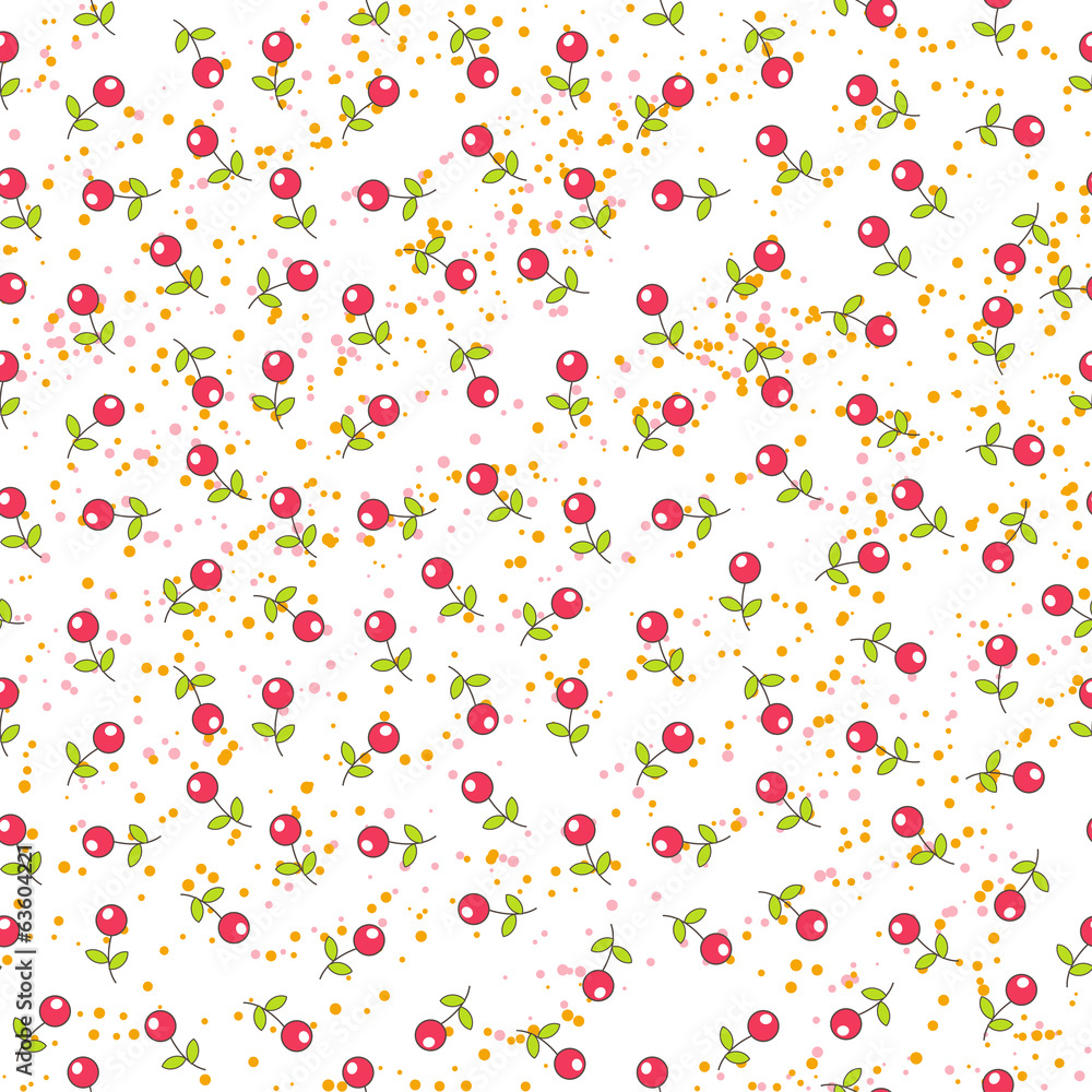 cute small flowers seamless pattern