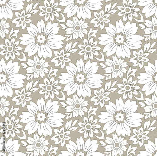 Seamless rich floral background