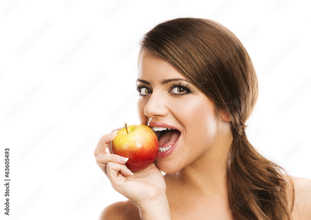 Woman with apple Woman with apple