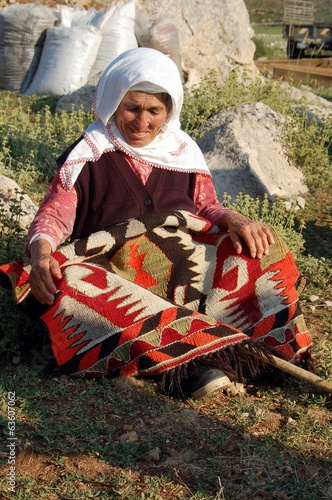 Obraz na płótnie kök boyalı kilim