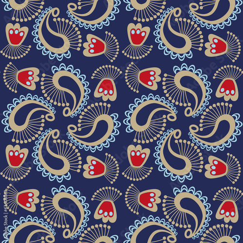 Seamless cashmere pattern