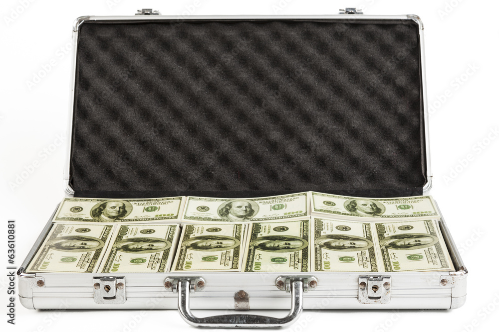 Briefcase With Dollars Briefcase With Dollars