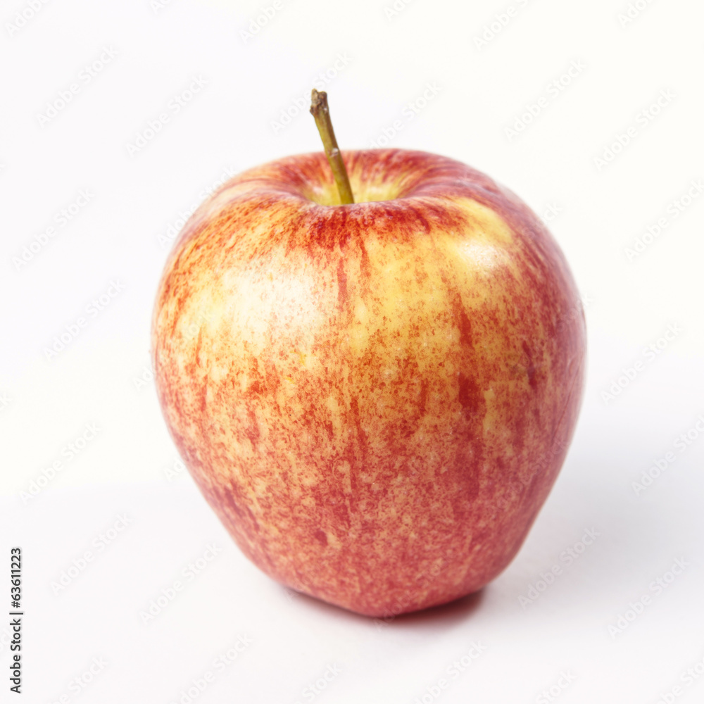 wet red apple isolated on white wet red apple isolated on white