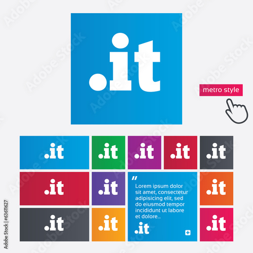 Domain IT sign icon. Top-level internet domain
