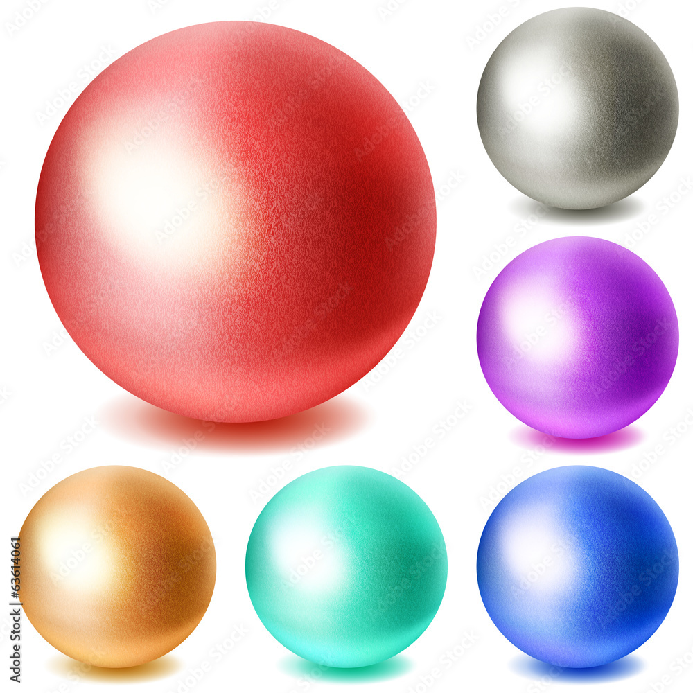 Set of multicolored spheres Set of multicolored spheres