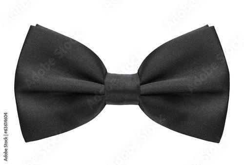 Canvas Black bow tie