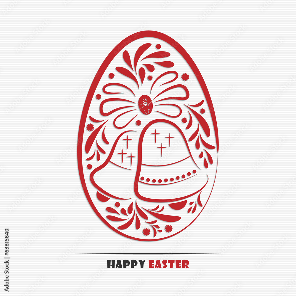 Abstract decorated easter egg Abstract decorated easter egg