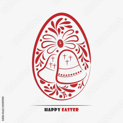 Abstract decorated easter egg