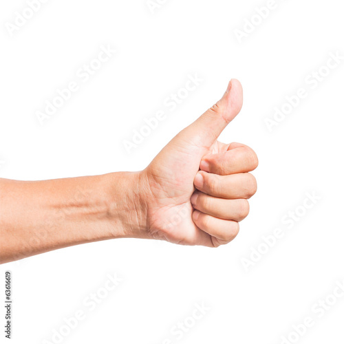 hand thumb up like concept isolated
