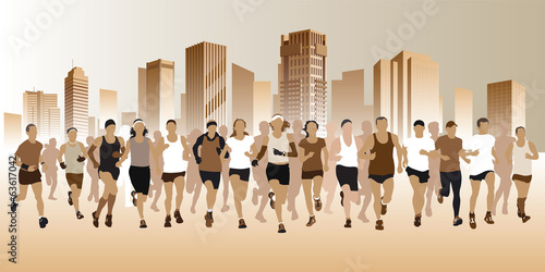 Running people