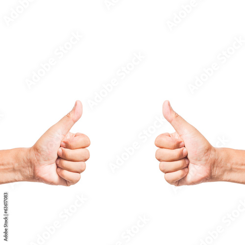 hand thumb up like concept isolated