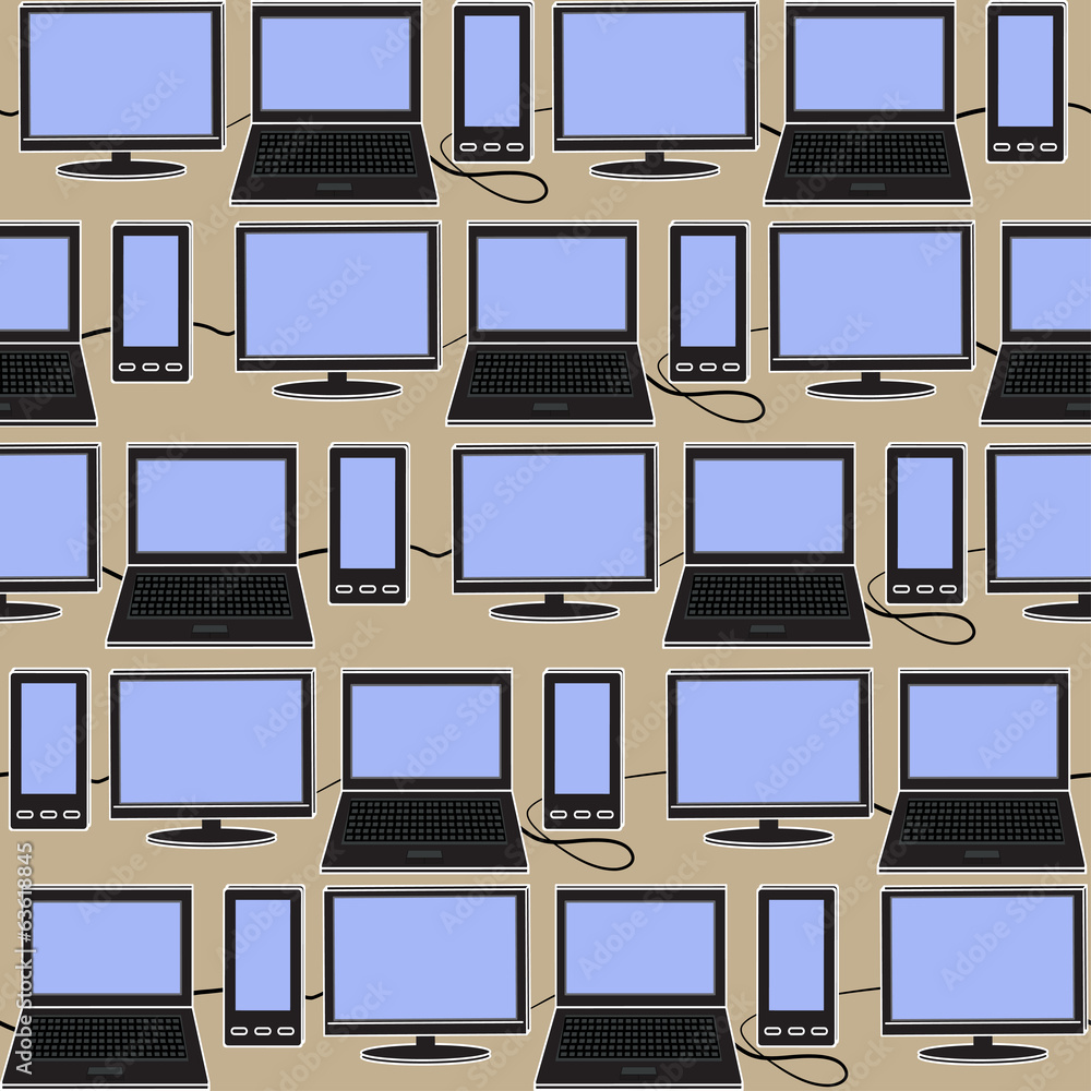 Technical social media background. Seamless pattern Technical social media background. Seamless pattern