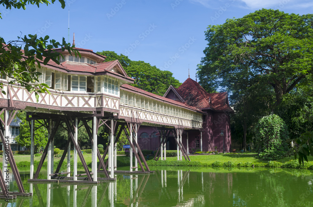 Fototapeta premium Beautiful building in Sanamchan Palace at Nakhon Pathom province (Thailand)
