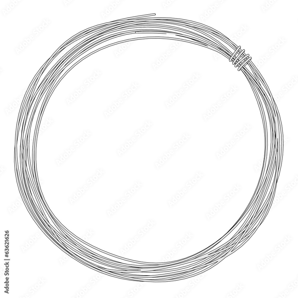 cartoon image of metal wire cartoon image of metal wire