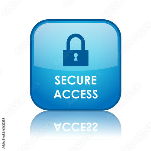 SECURE ACCESS Web Button (padlock security internet connection)