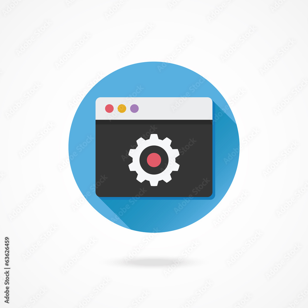 Vector Browser Settings Icon Vector Browser Settings Icon