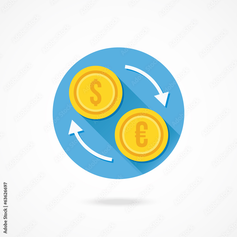 Vector Currency Exchange Icon