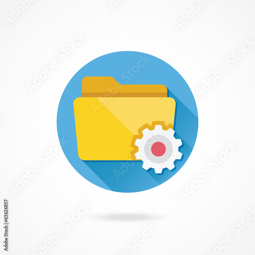 Vector Folder Settings Icon