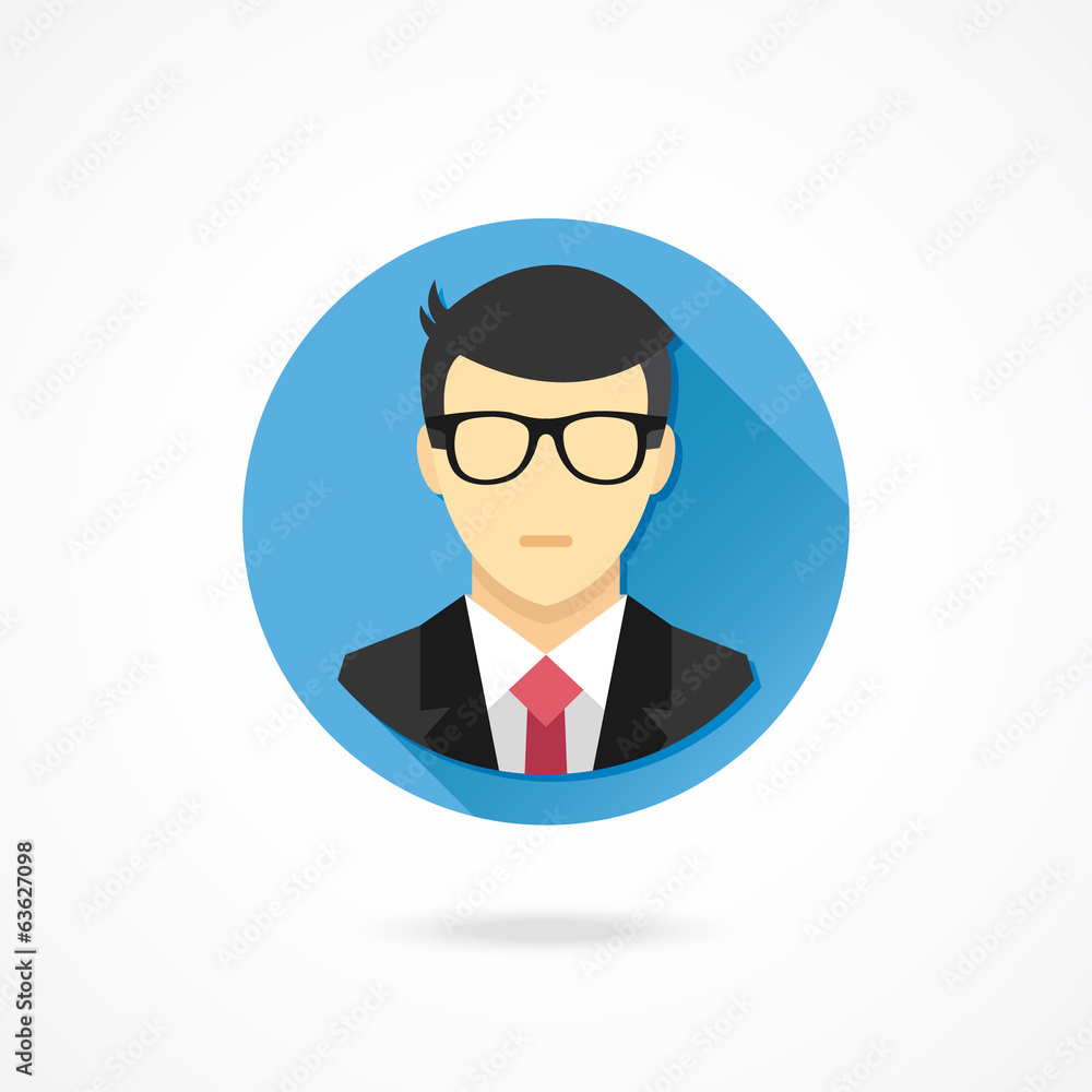 Vector Man in Business Suit Icon Vector Man in Business Suit Icon