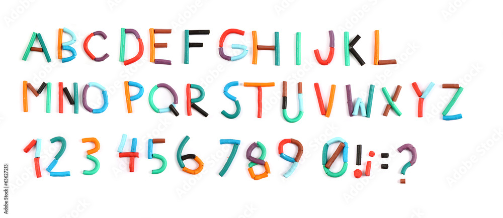 plasticine color alphabet plasticine color alphabet