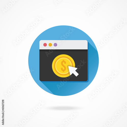 Vector Pay Per Click Icon