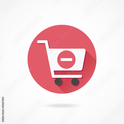 Vector Shopping Cart Remove from Cart Icon