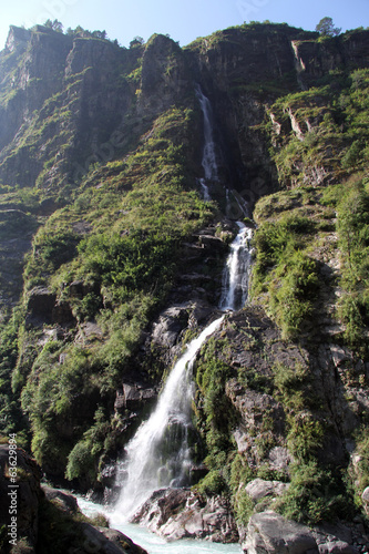 High waterfall