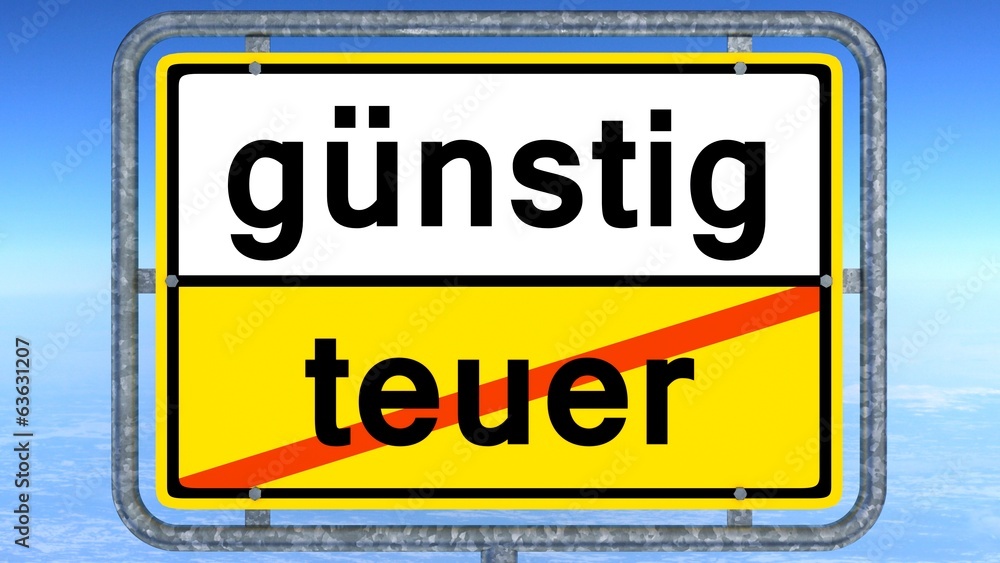 günstig - teuer günstig - teuer