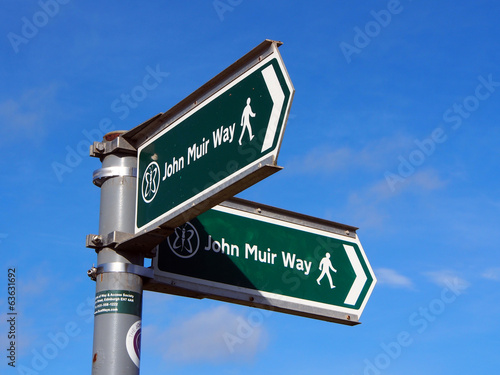 Photos John Muir walk sign