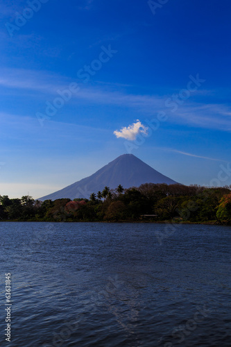 Ometepe view with blue sky