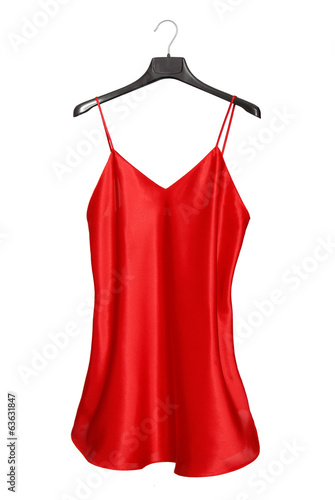 Billede på lærred red satin nightdress