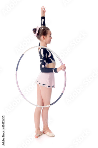 gymnast with the hoop