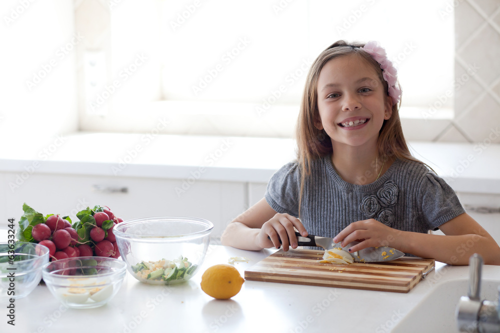 Child cooking