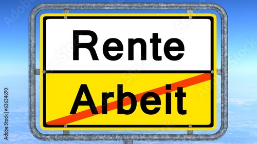 Rente-Arbeit