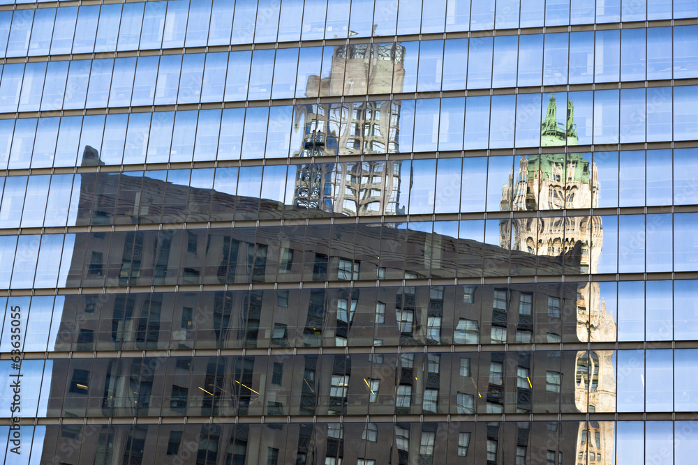New York Skyscraper Reflections
