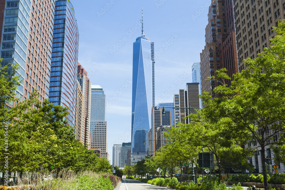 Obraz premium West Street and World Trade Center, New York
