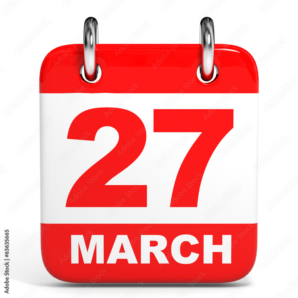 Calendar. 27 March. Calendar. 27 March.