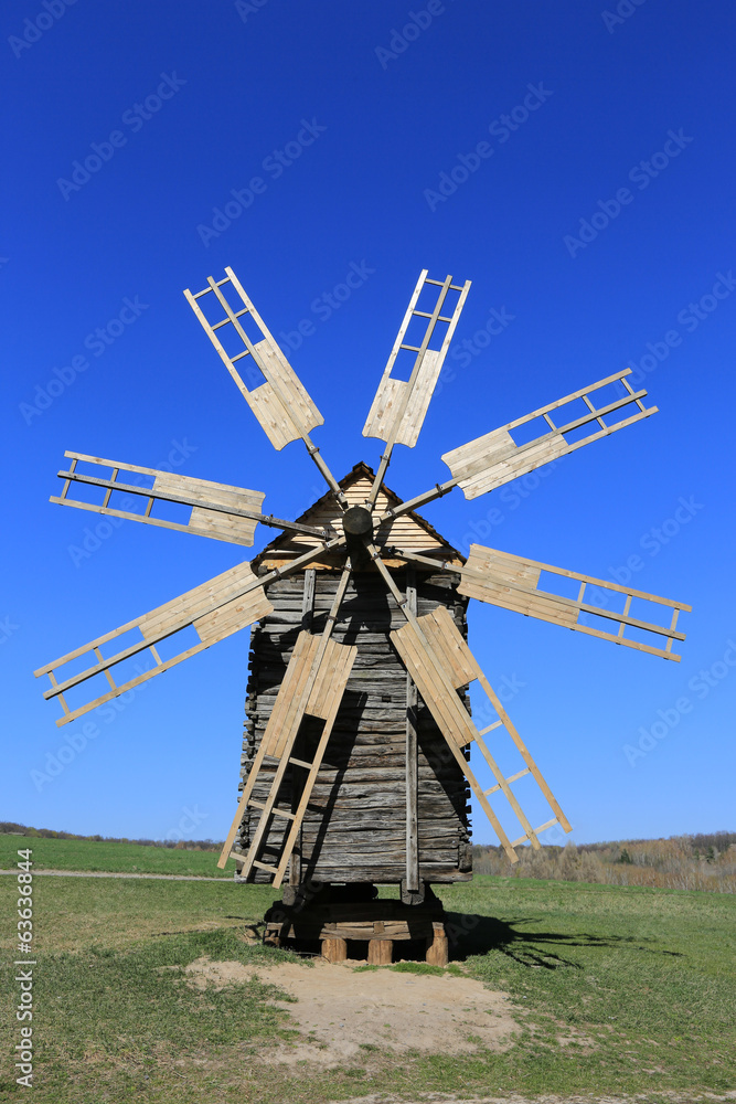 old wooden windmill old wooden windmill
