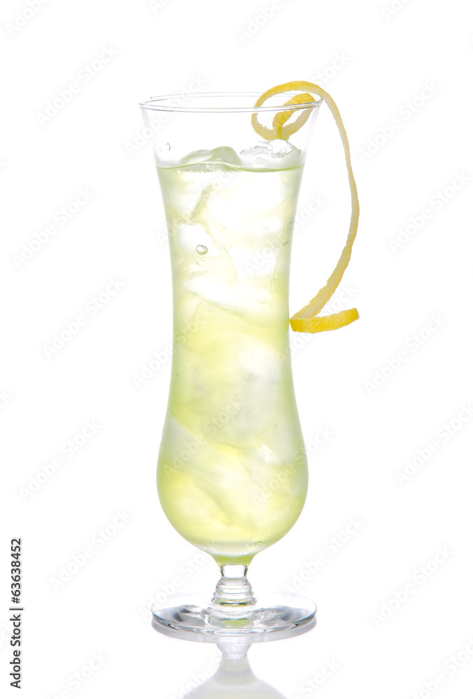 Alcohol yellow margarita cocktail with crushed ice Alcohol yellow margarita cocktail with crushed ice