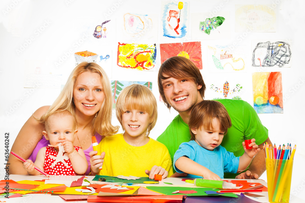 Fototapeta premium Fun way to parent your kids